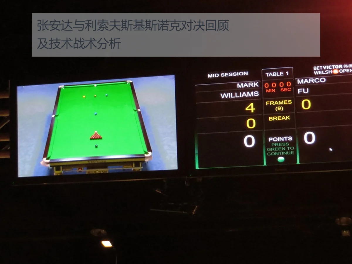 张安达与利索夫斯基斯诺克对决回顾及技术战术分析